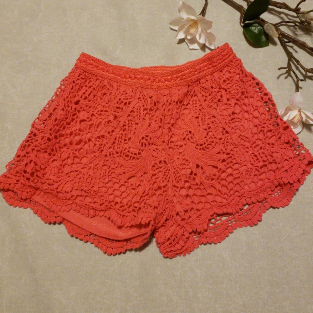 Crochet shorts